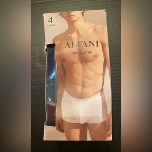 Alfani Men’s 4‎ Pack Trunks Boxer Briefs in Black Size XL 38-40 NWT